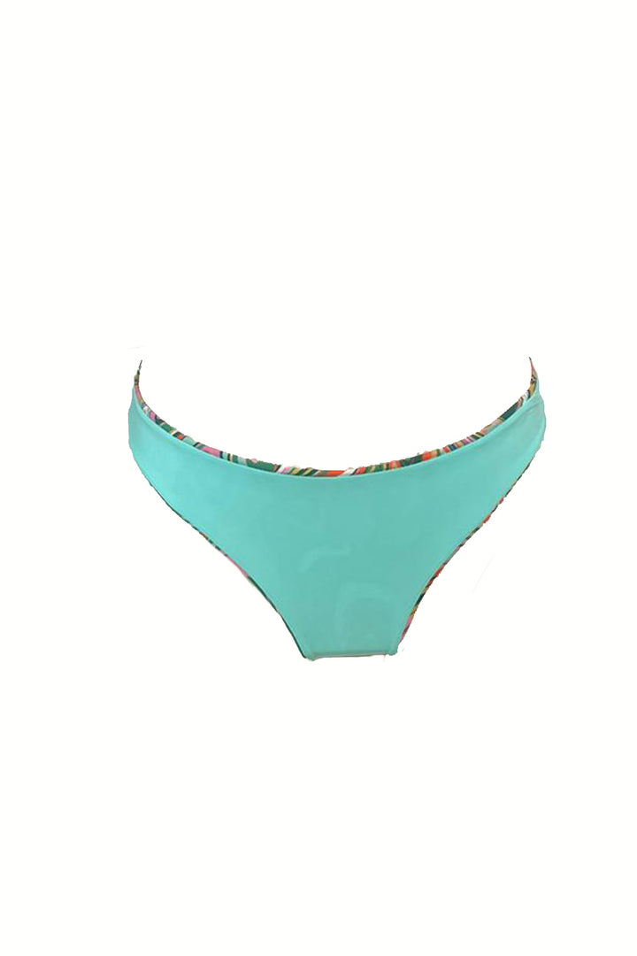 Retro Soul Latin Ruched Bikini Bottom / Aqua