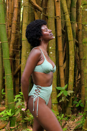 Selva - Strappy High Waist Bikini Bottom