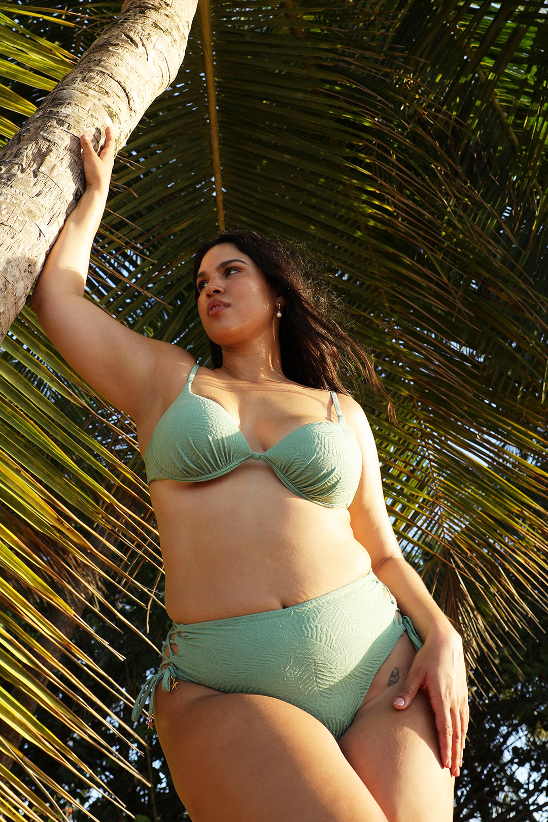 Selva - Strappy High Waist Bikini Bottom 02