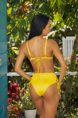 Shimmer - Strappy High Waist Bikini Bottom