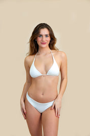 Shimmer - Halter Triangle Bikini Top
