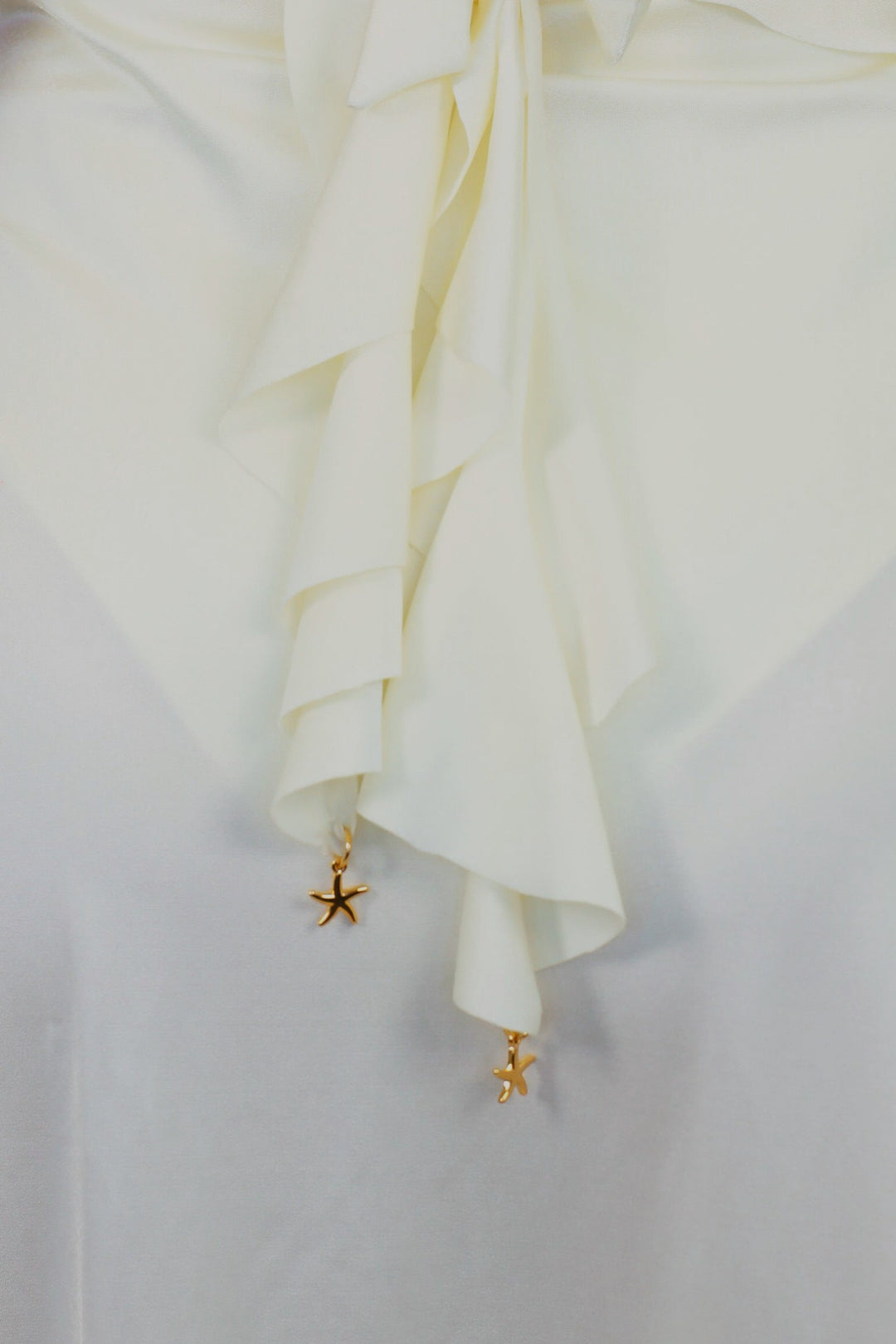 Shimmer Ruffled Sarong - Pearl