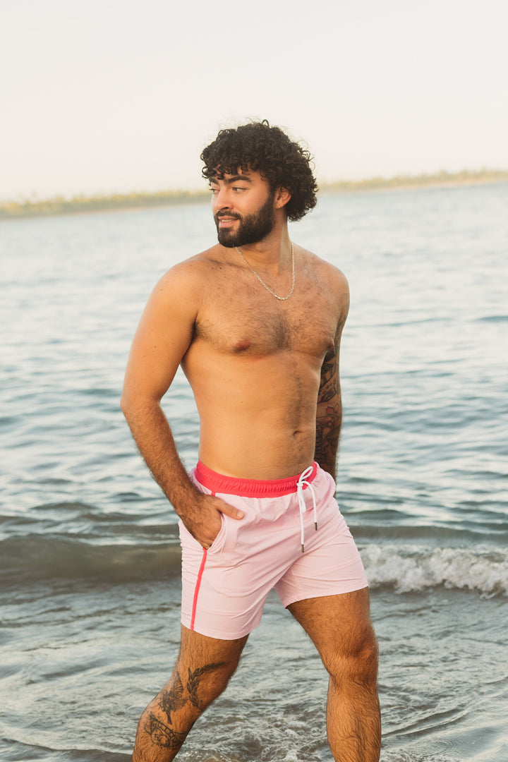 Ultra Men's Swim Short - Pink Cosmos