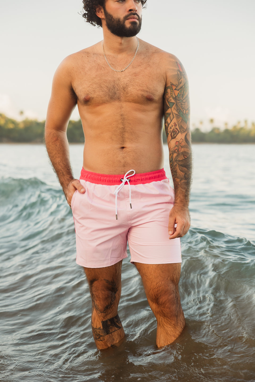 Ultra Men's Swim Short - Pink Cosmos