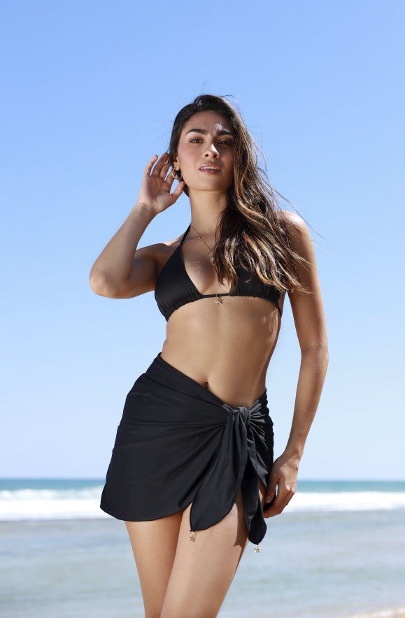 Ultra Mini Sarong - Darkest Black